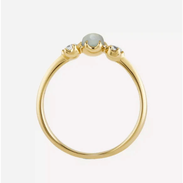 Maansteen Parel Ring