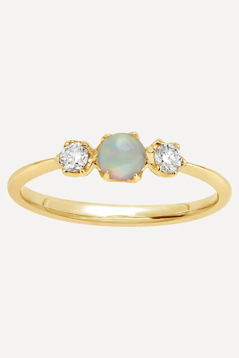 Maansteen Parel Ring