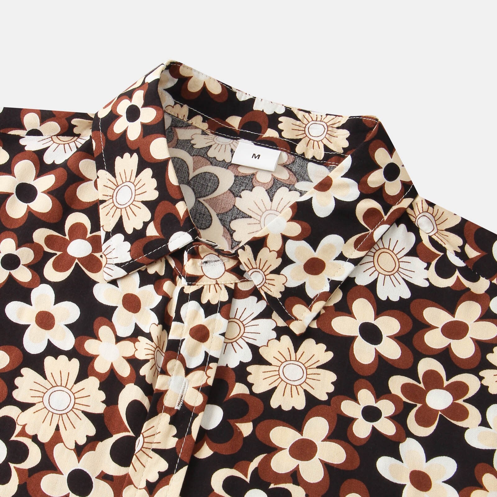 Herenkraag Floral Shirt