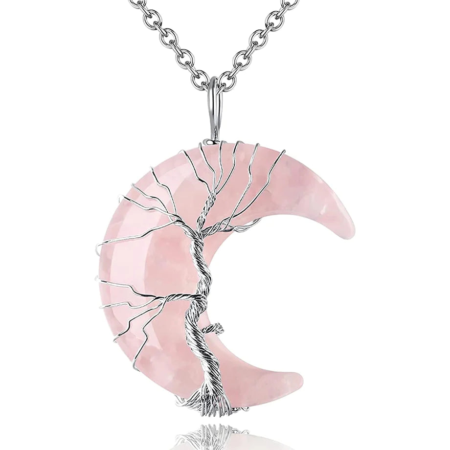 Tree of Life Halve Maan Ketting