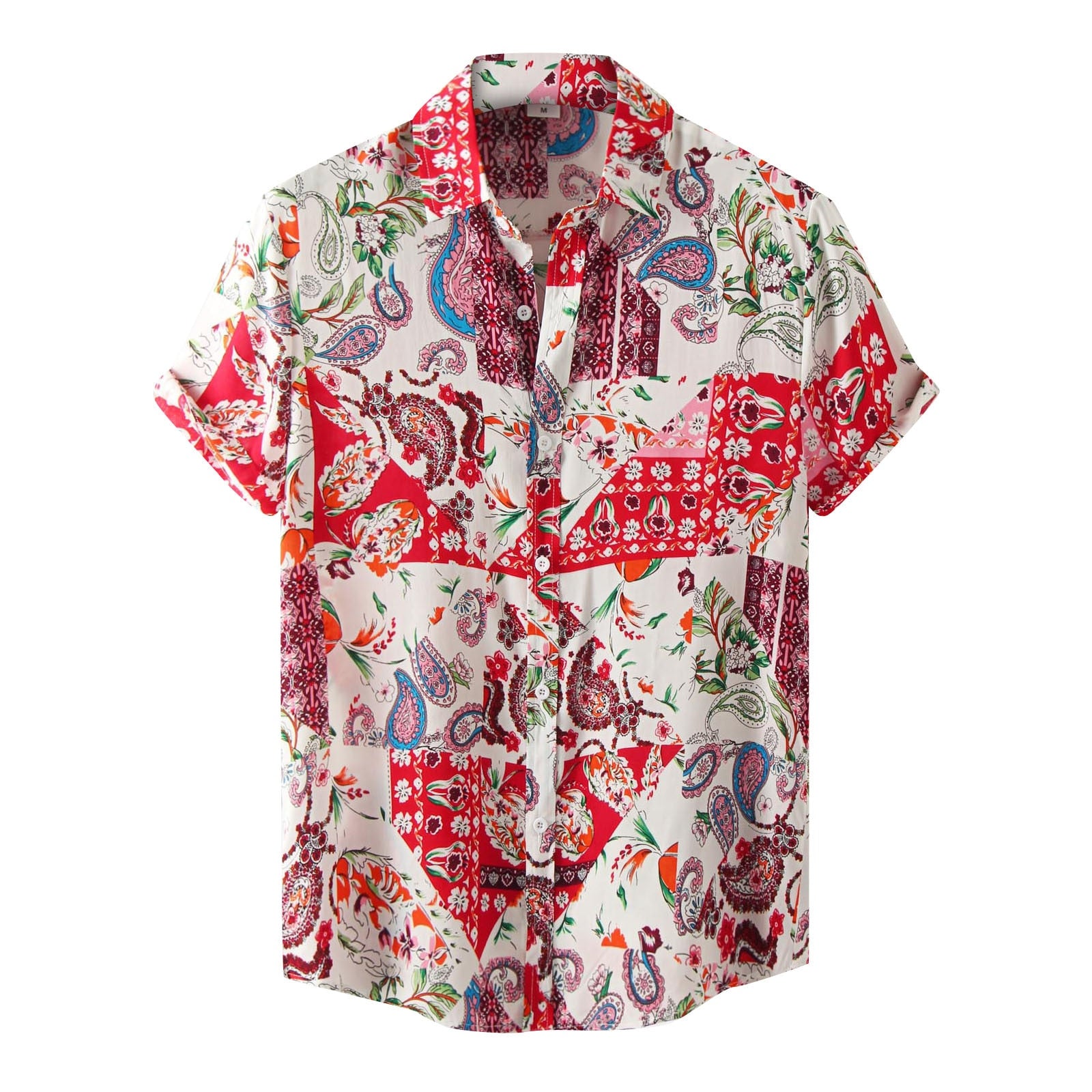 Herenkraag Floral Shirt