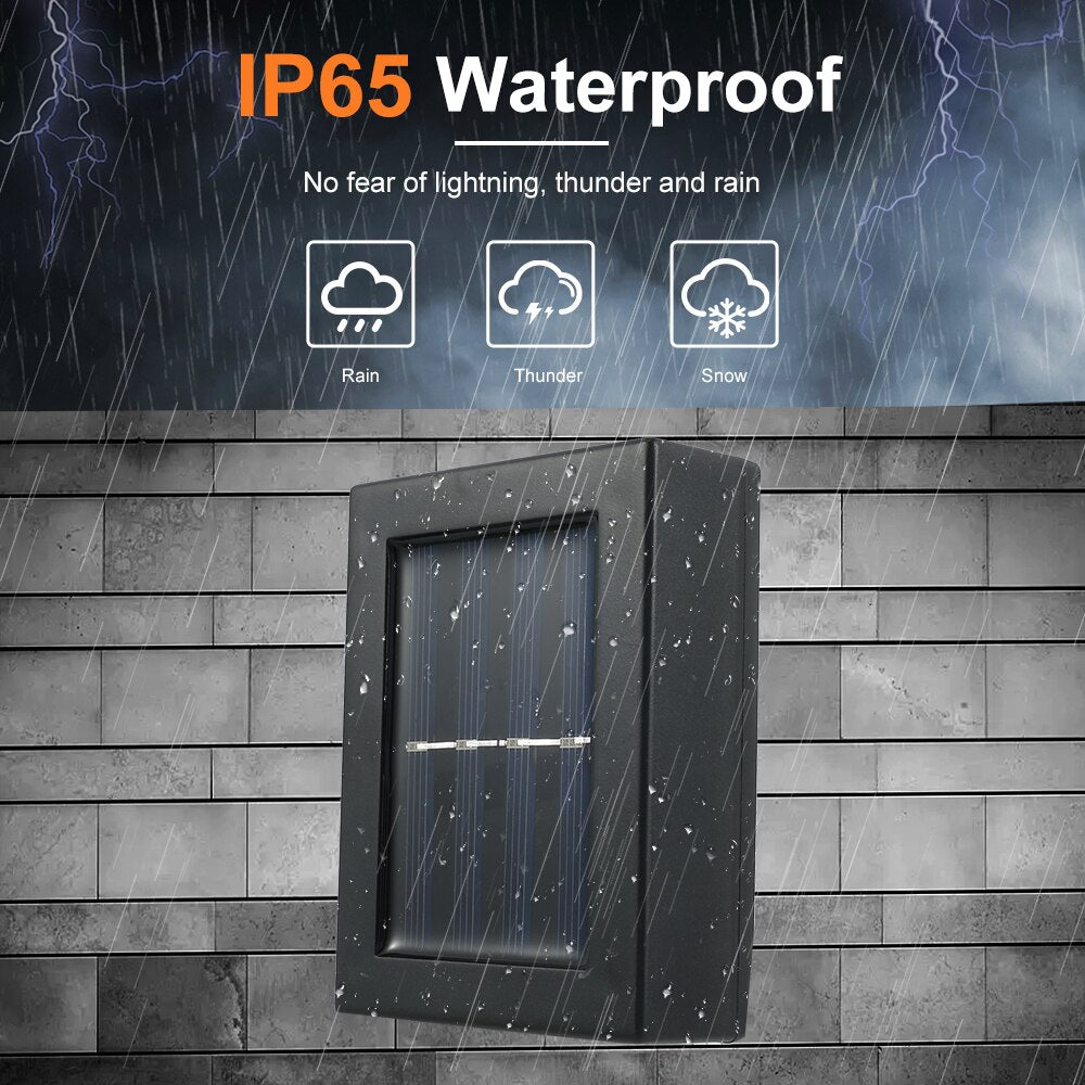 Zonne-aangedreven buiten Patio Wall Light Belleza