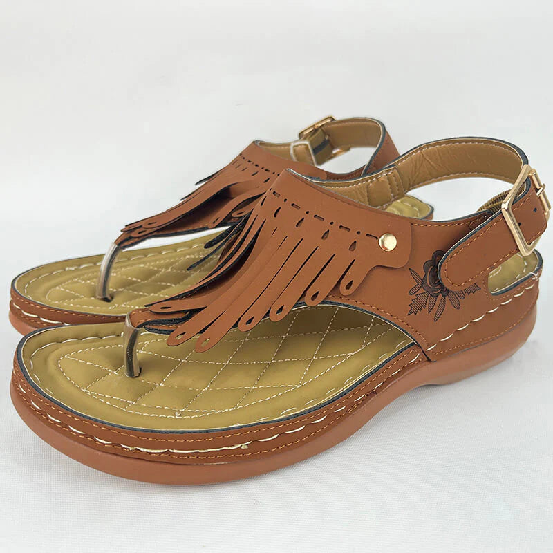 Strand Tassel Sandalen