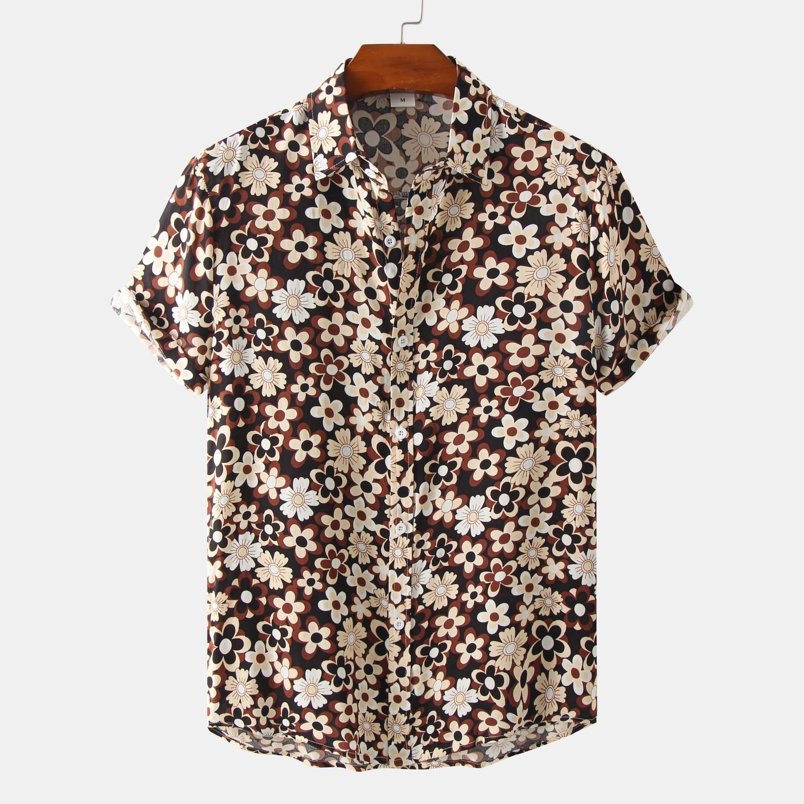Herenkraag Floral Shirt