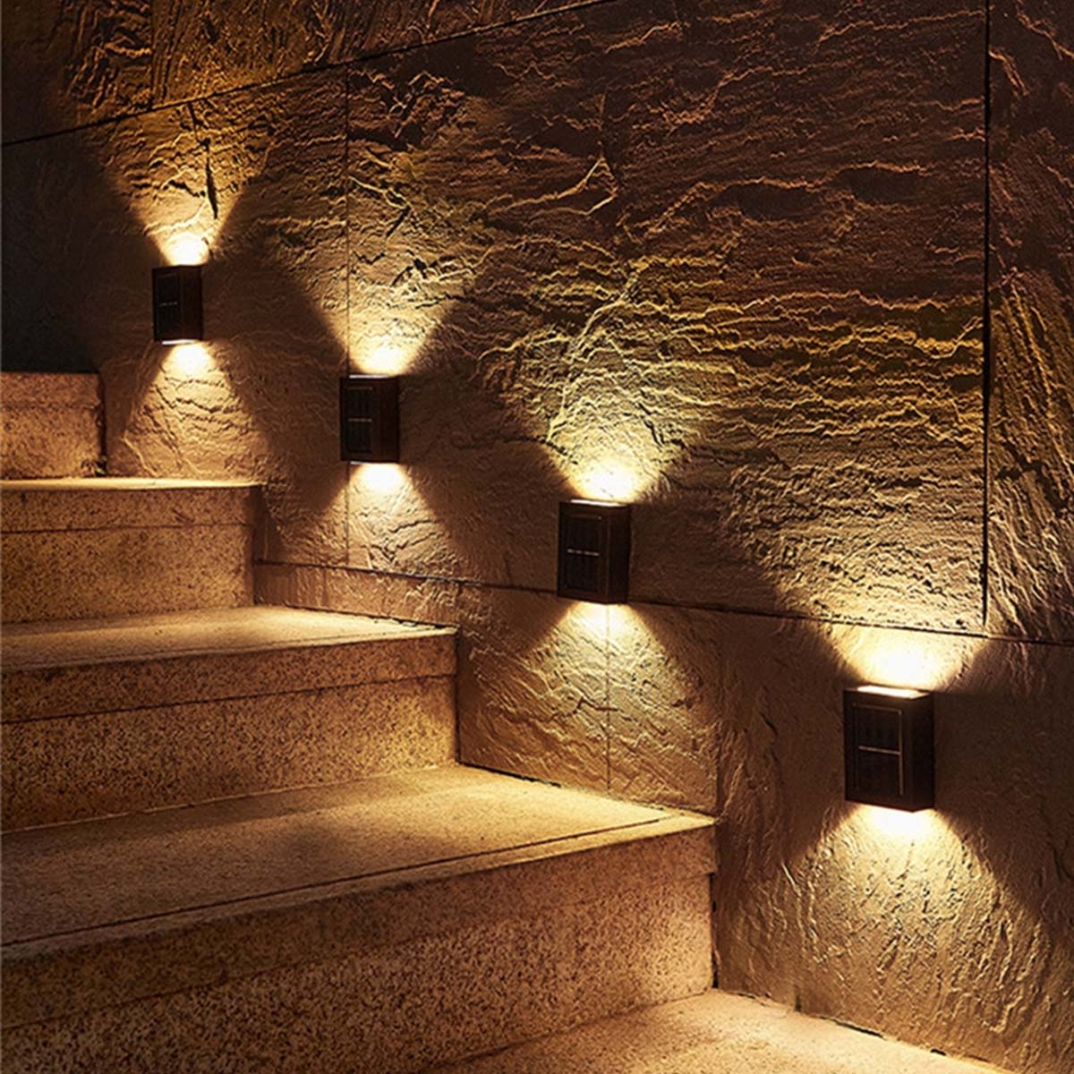 Zonne-aangedreven buiten Patio Wall Light Belleza