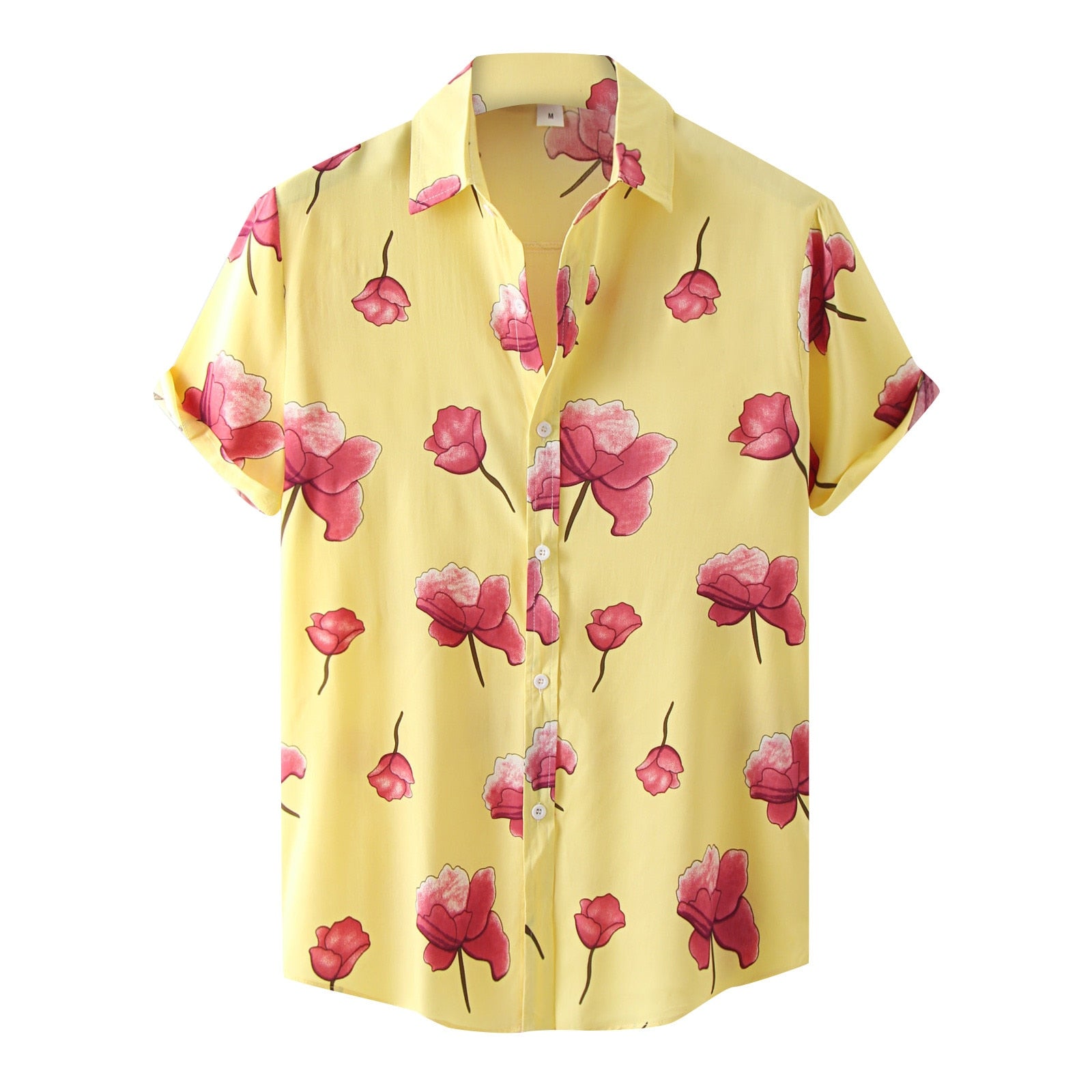 Herenkraag Floral Shirt