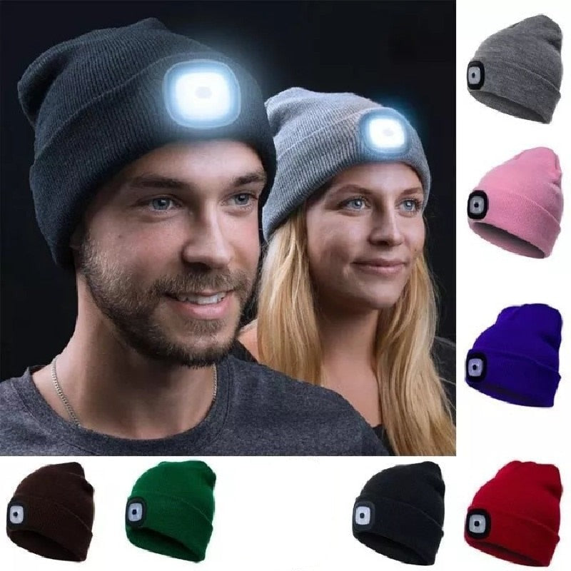 Gebreide LED Beanie