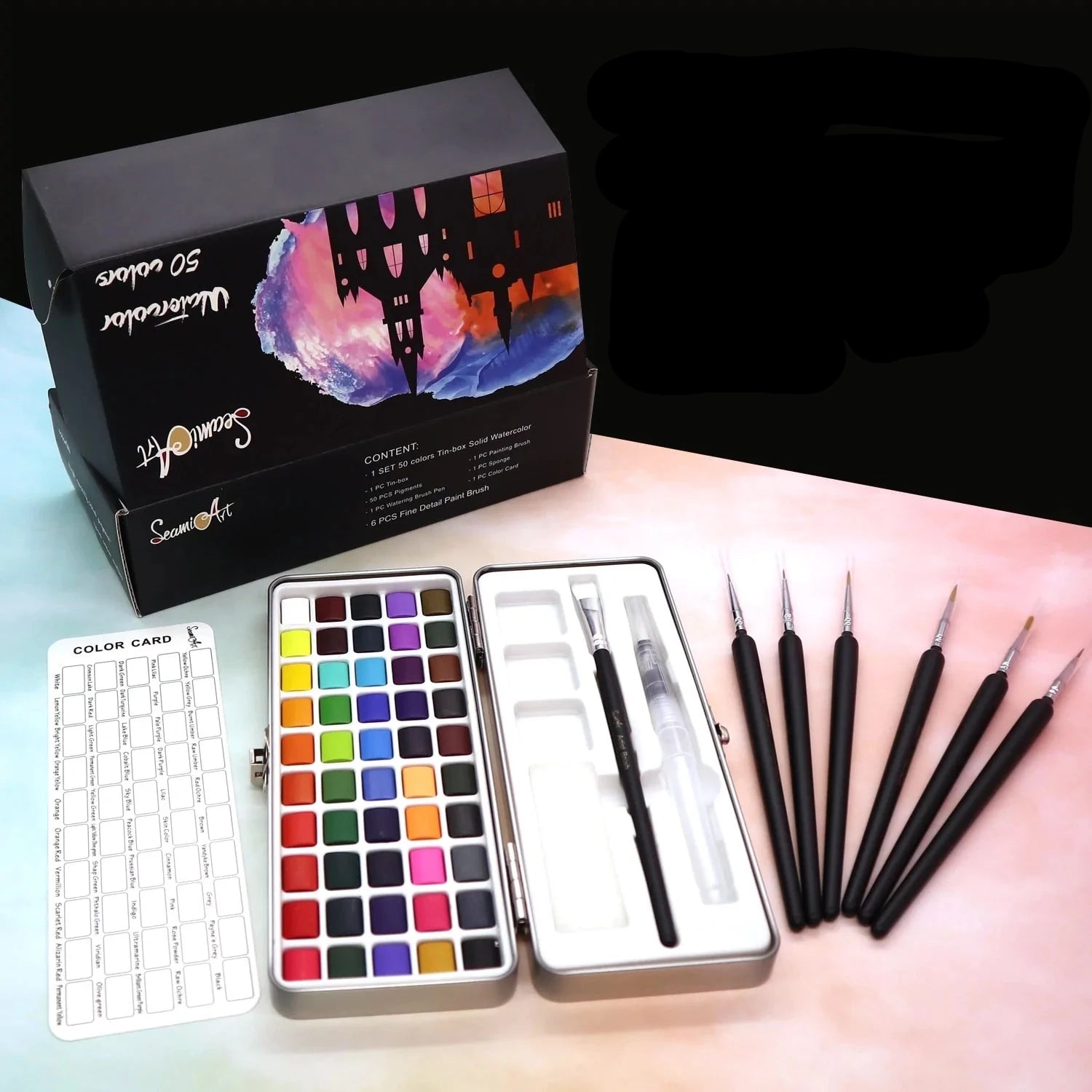 Draagbare Aquarelset