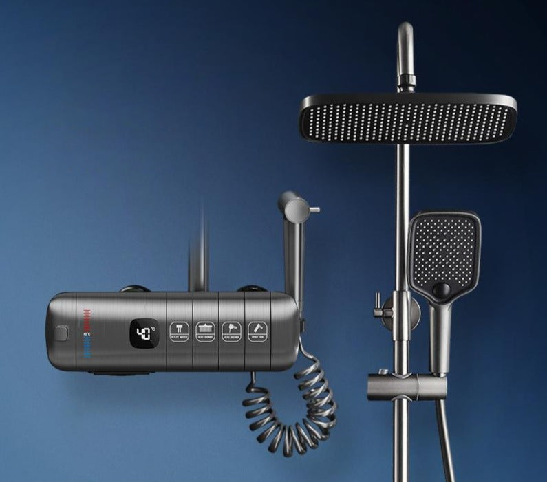 Thermostatische Pianodouche Set