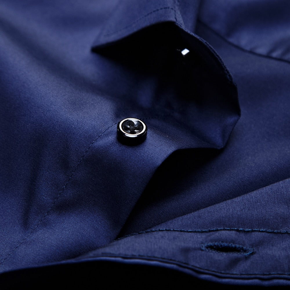 Heren Anti-Kreuk Slim Fit Dress Shirt
