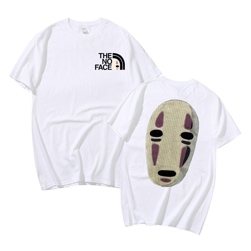 Unisex Geen Gezicht Bedrukt T-shirt