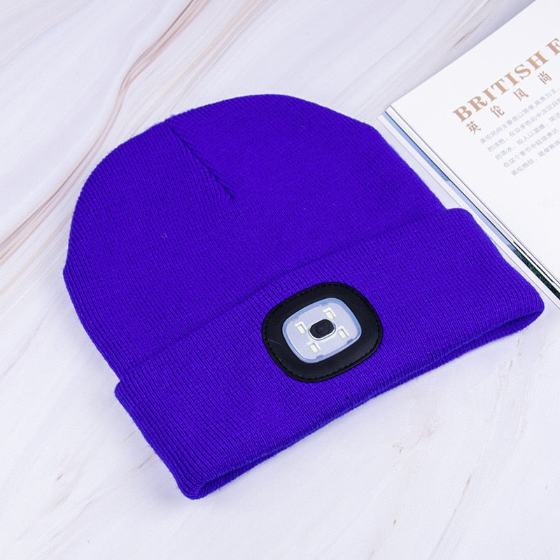 Gebreide LED Beanie