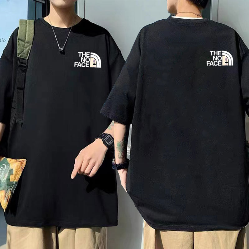 Unisex Geen Gezicht Bedrukt T-shirt
