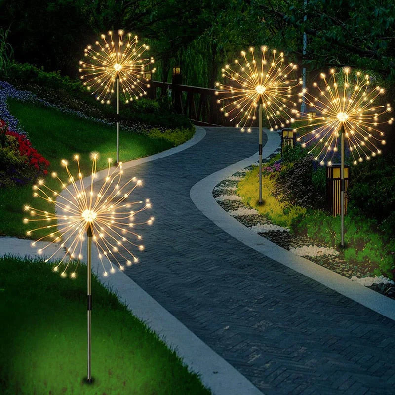Waterdichte Zonne Garden Vuurwerk Lampen