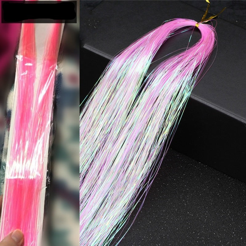 Sparkle Klatergoud Zijden Haarverlenging