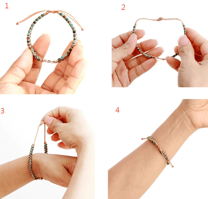 Natuurlijke Amazoniet Hart Armband