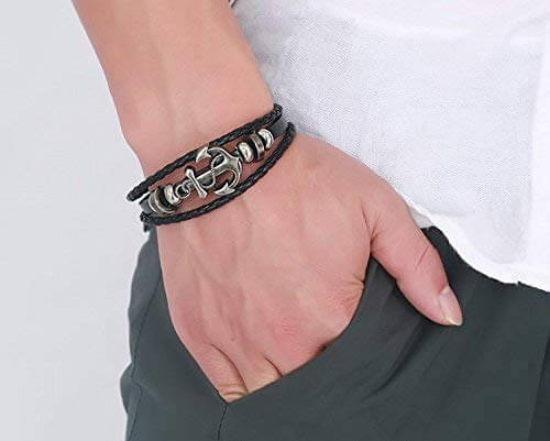 Anker Leren Armband