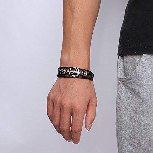 Anker Leren Armband