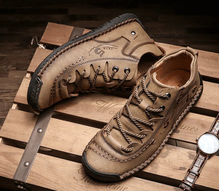 Vintage Leren Laarzen