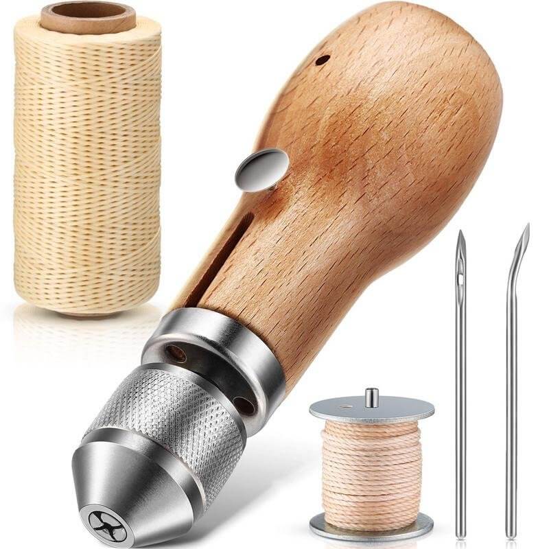 Leren Naai Awl Gereedschap Kit