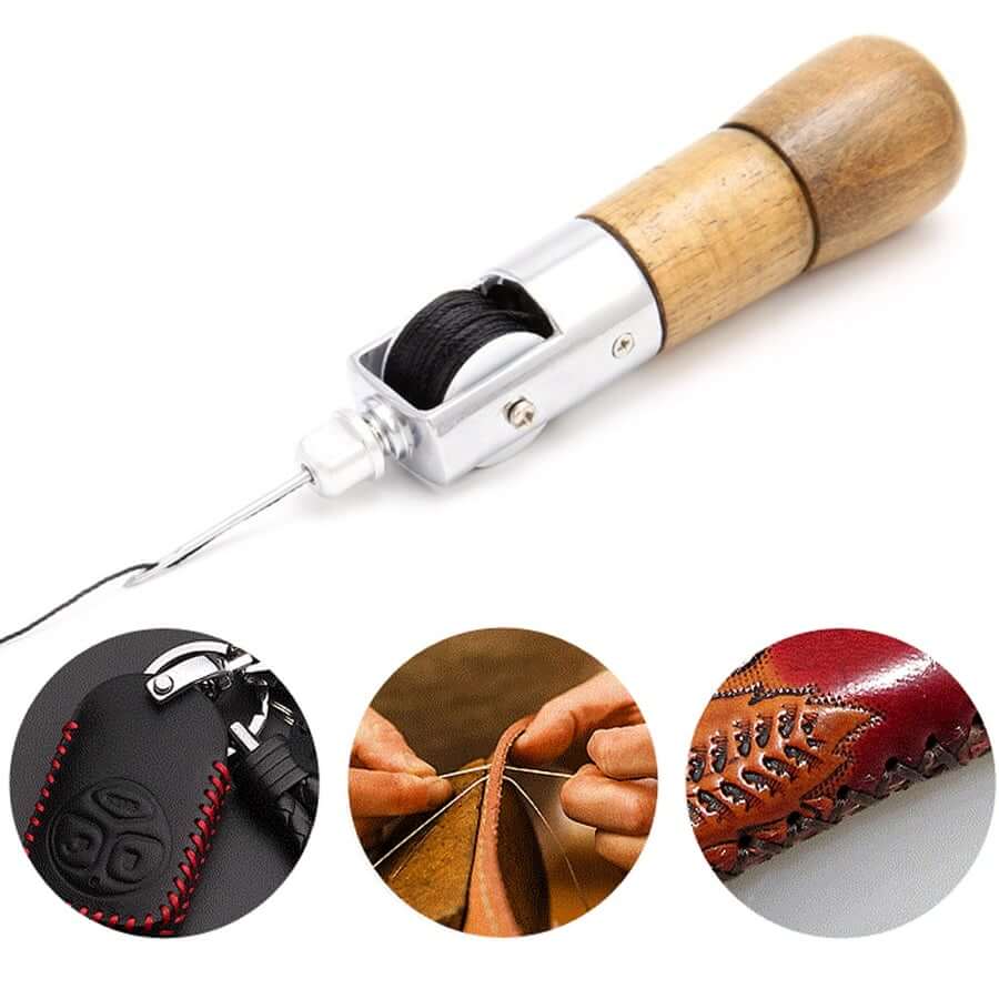 Leren Naai Awl Gereedschap Kit