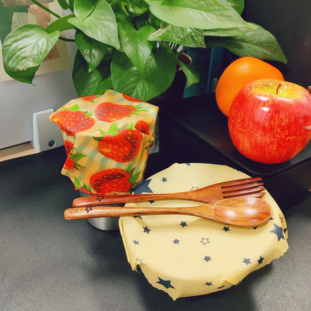 Bijenwas Voedselwikkels - Set van 3