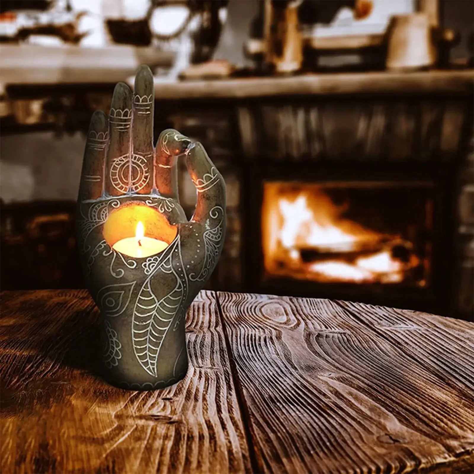 Boeddha Hand Kaarsenhouder