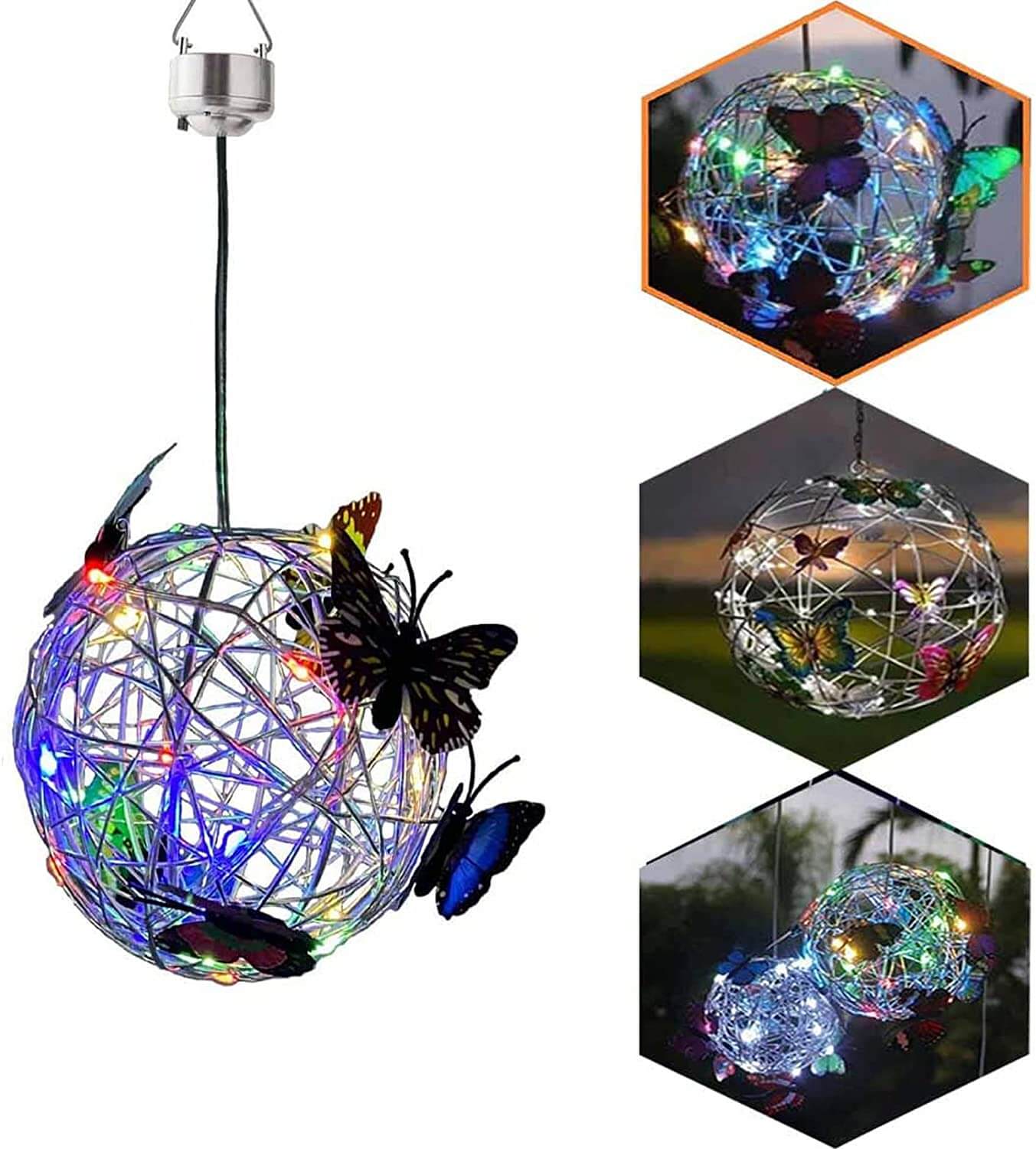 Zonneverlichte Mesh Vlinder Orb Belleza