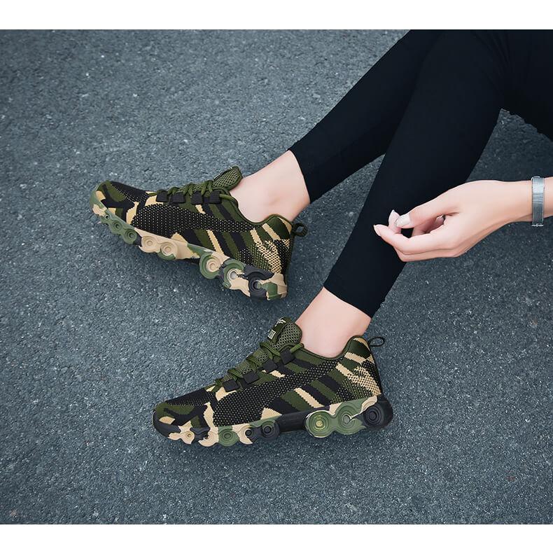 Camouflage Ademend Sneakers