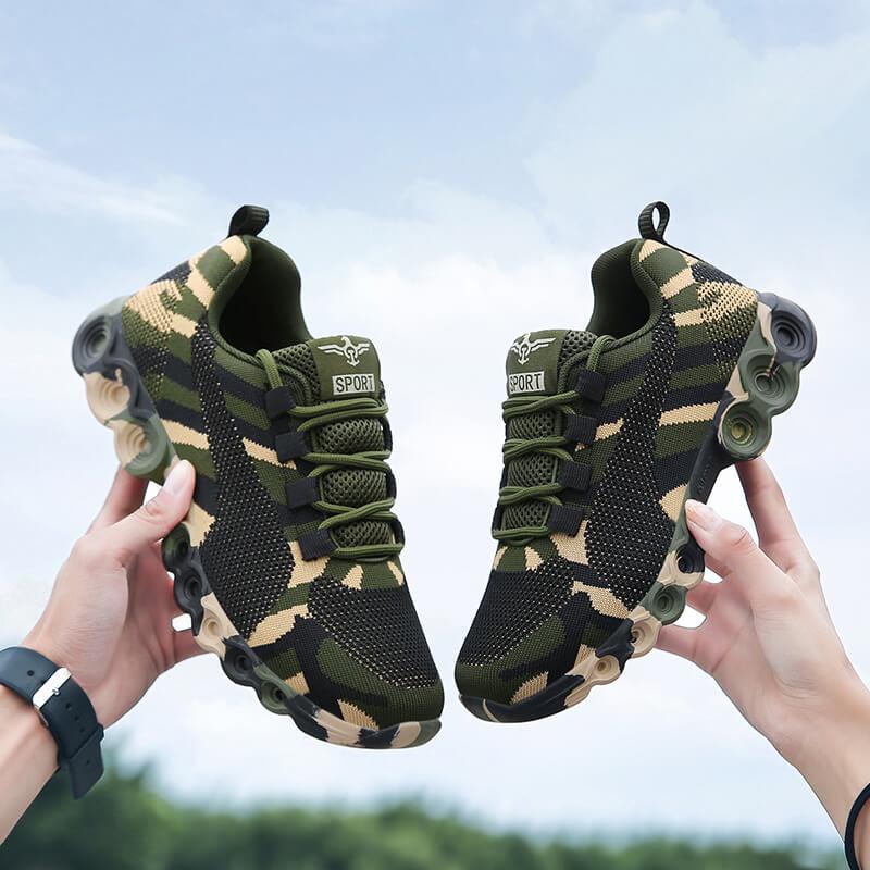 Camouflage Ademend Sneakers