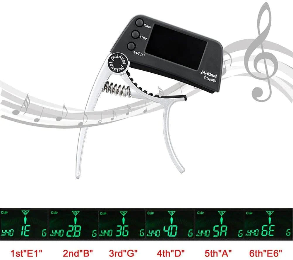2-in-1 Gitaar Capo & Tuner
