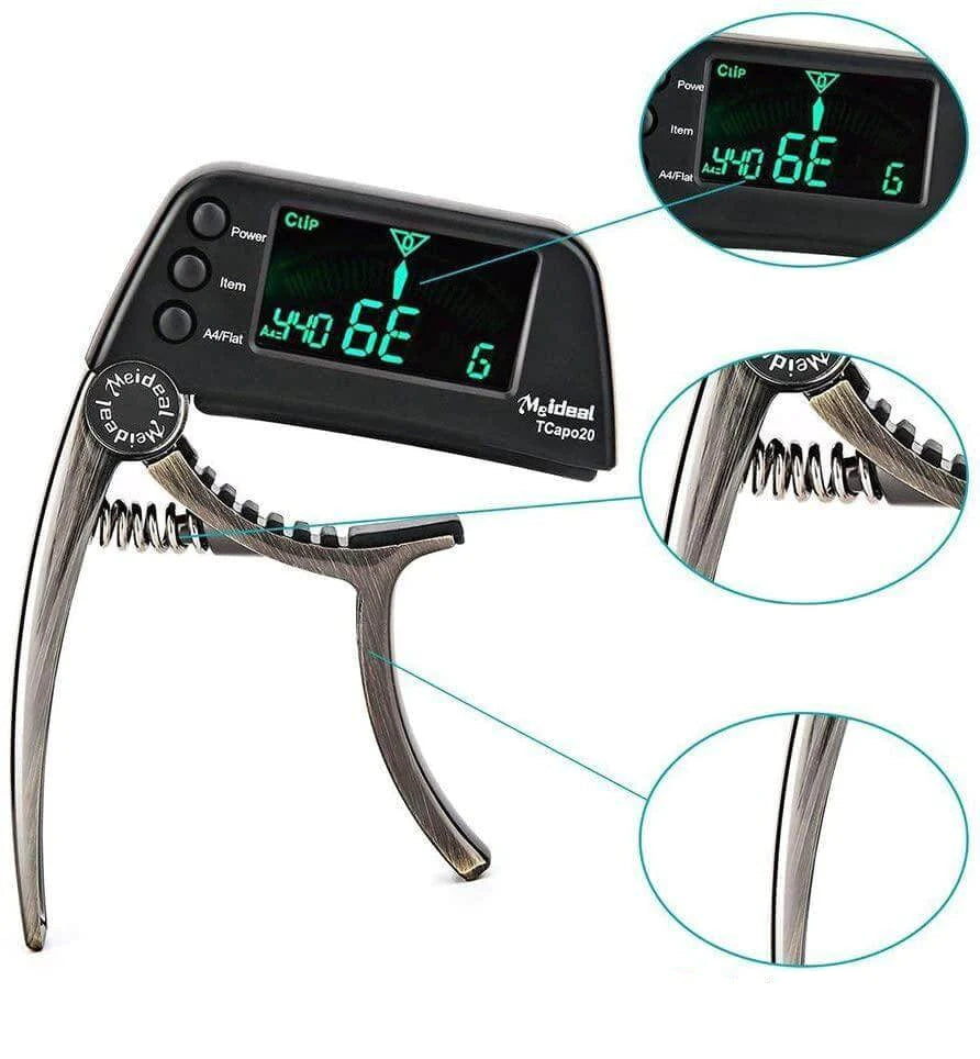 2-in-1 Gitaar Capo & Tuner