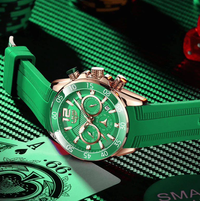 LIGE Luxe Chronograaf Sporthorloge