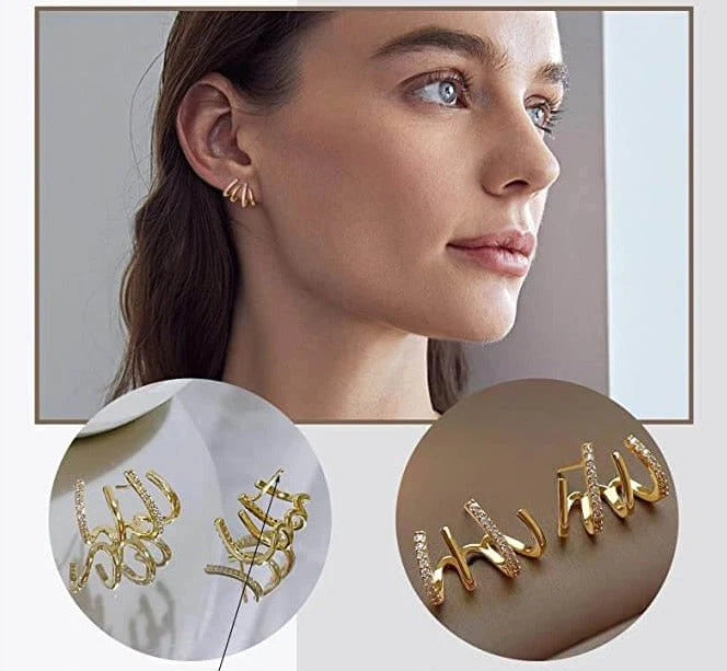 Vier Klauwen Oorbellen