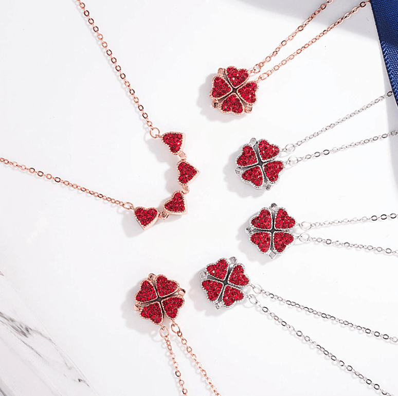 Vouwbare Pendant | Vierbladige Klaver Ketting