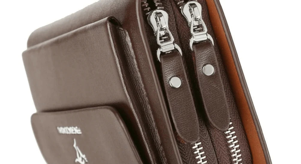 Echt lederen heren koppeltas - Eenvoudig al je spullen op zak