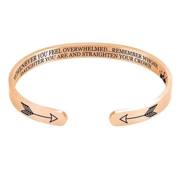 Onthoud wiens dochter je bent en zet je kroon recht | Armband