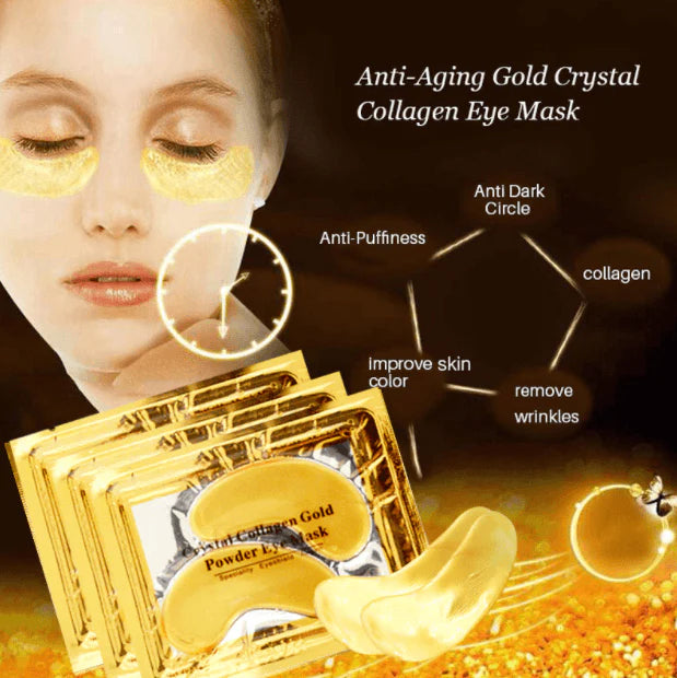 Goud Kristal Collageen Oogmasker