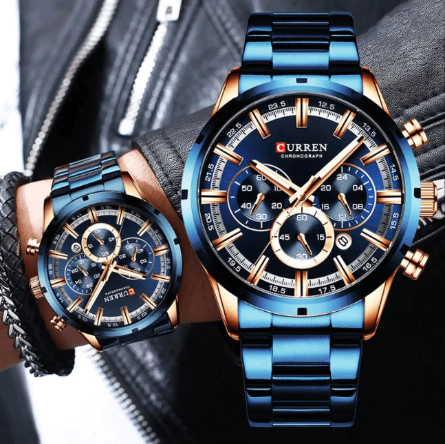 Curren Business Chronograafhorloge