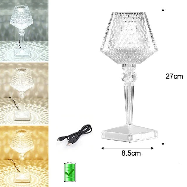 Verblindende Kristallen Lamp