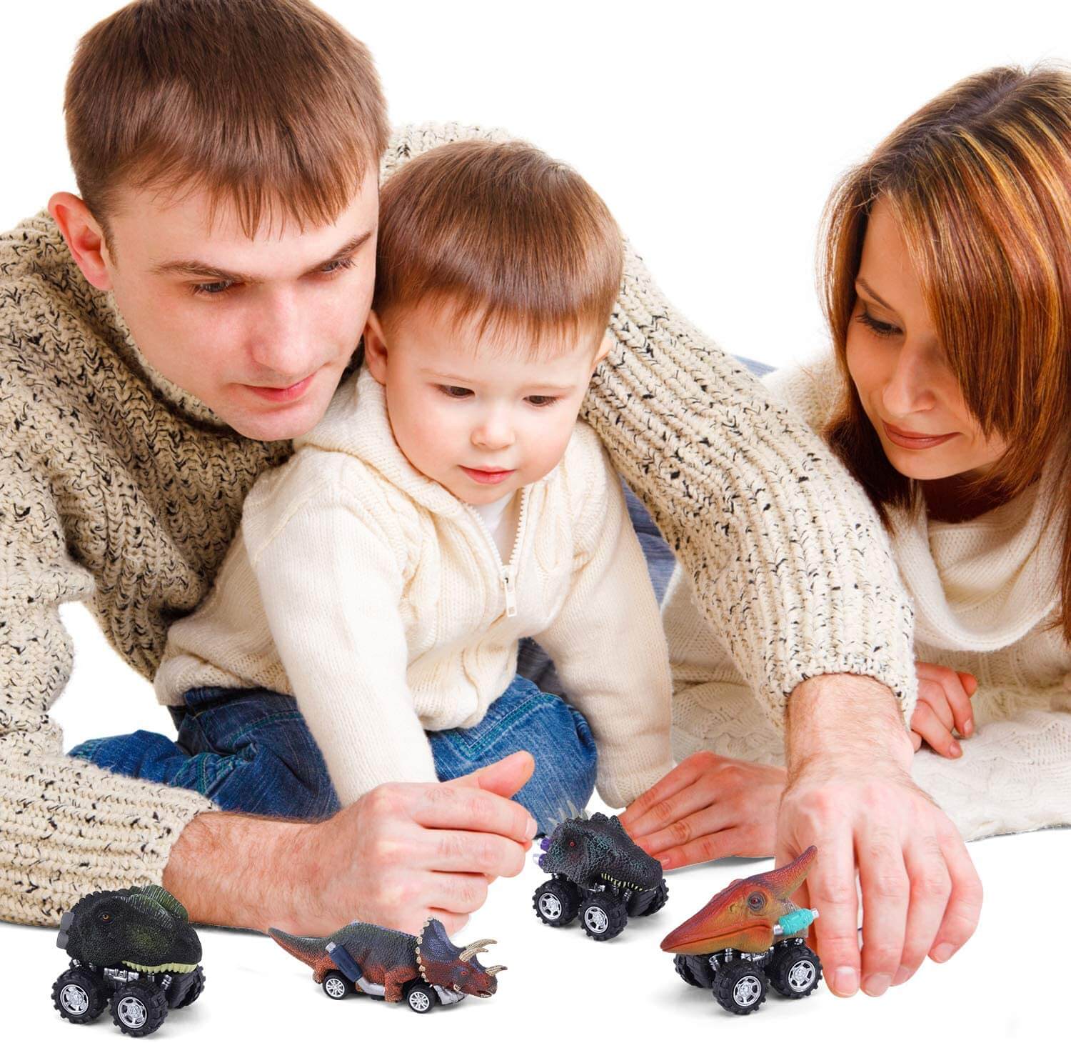 Pull Back Dinosaurus Mini Auto (6st)