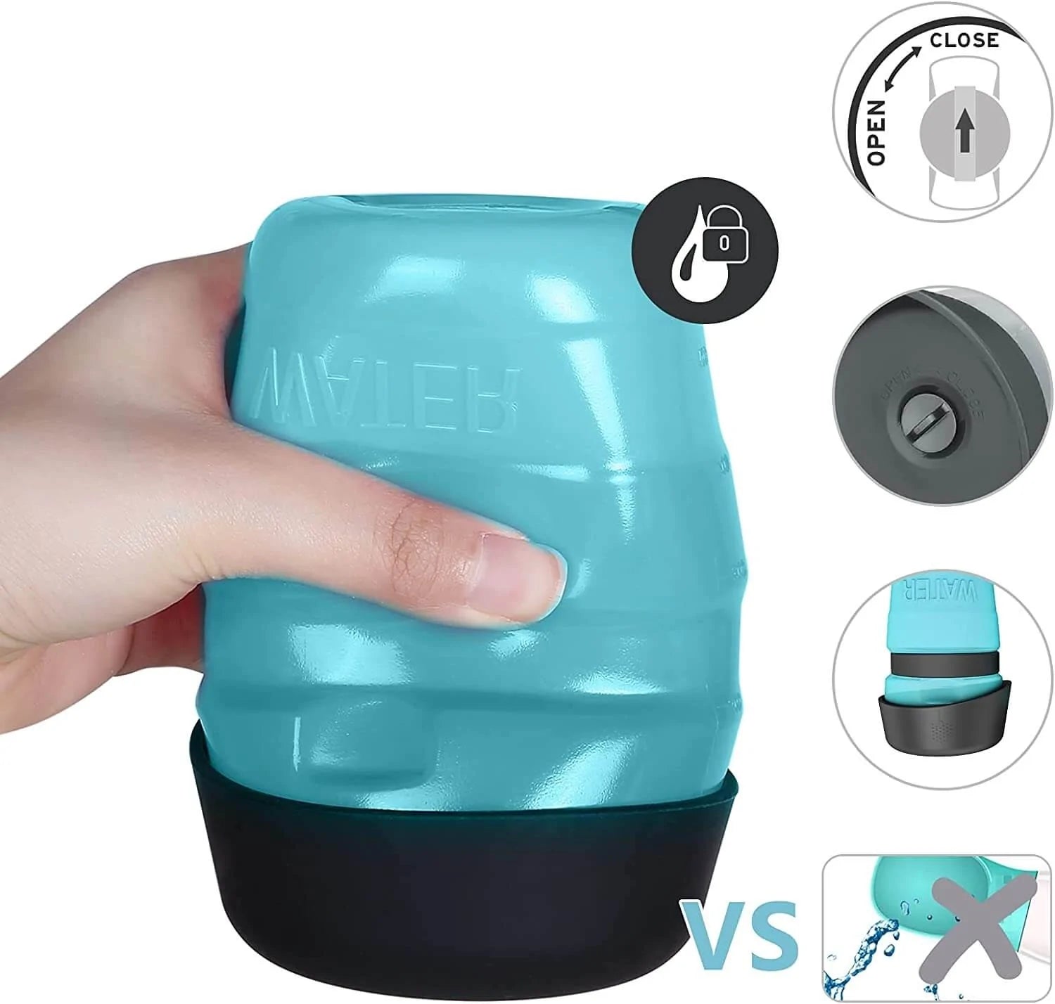 Collapsible Hond Waterfles