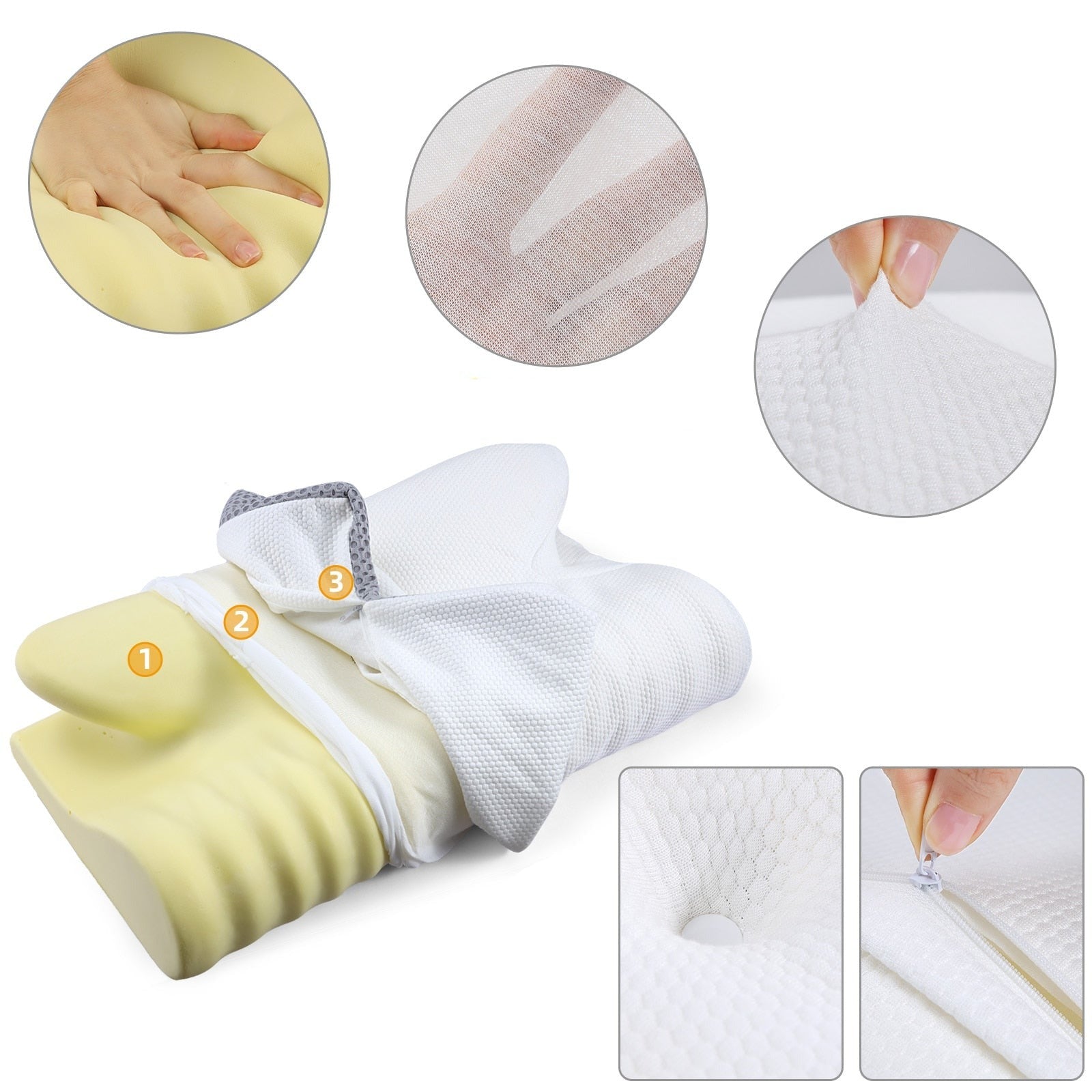 2-in-1 Geheugenschuim Nekkussen