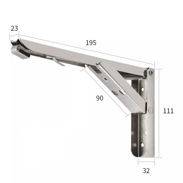 Opvouwbare Muur Plank Beugel (2stuks)