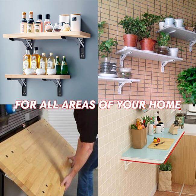 Opvouwbare Muur Plank Beugel (2stuks)