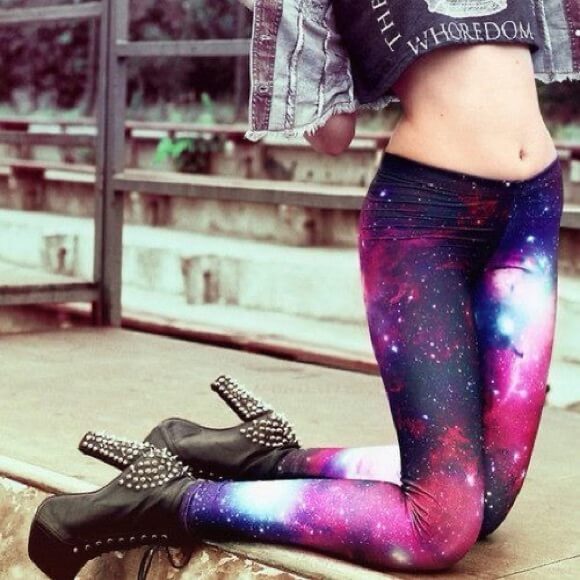 3D Gedrukte Galaxy Leggings