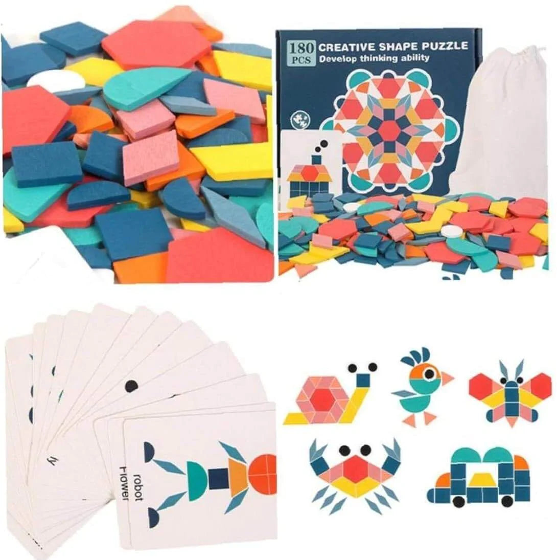 Creatieve Vormen Houten Puzzel