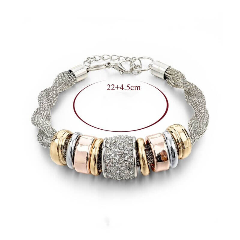 Verstrengelde Ring Accent Armband
