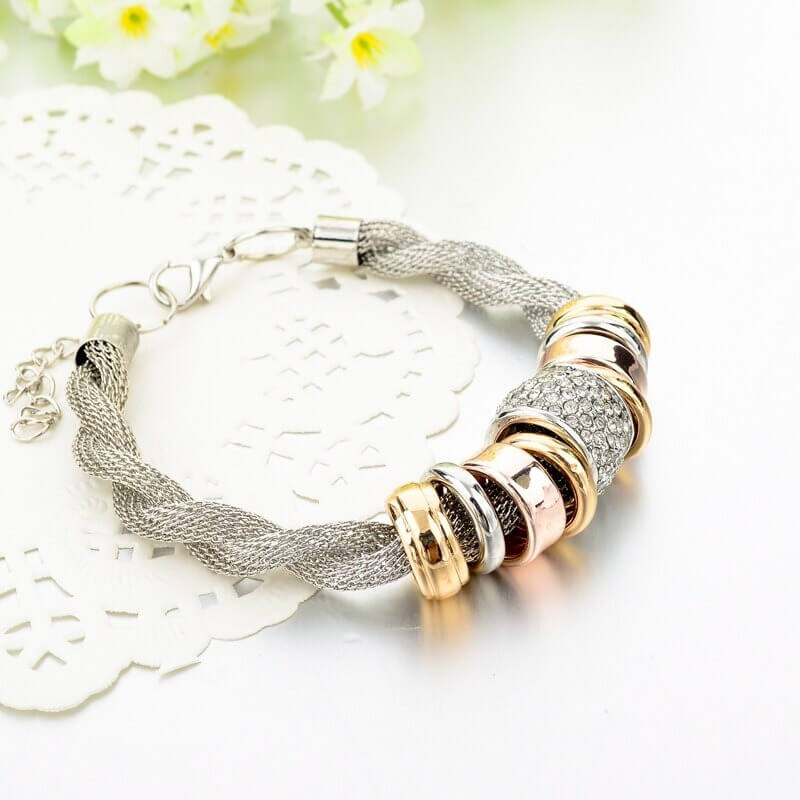 Verstrengelde Ring Accent Armband