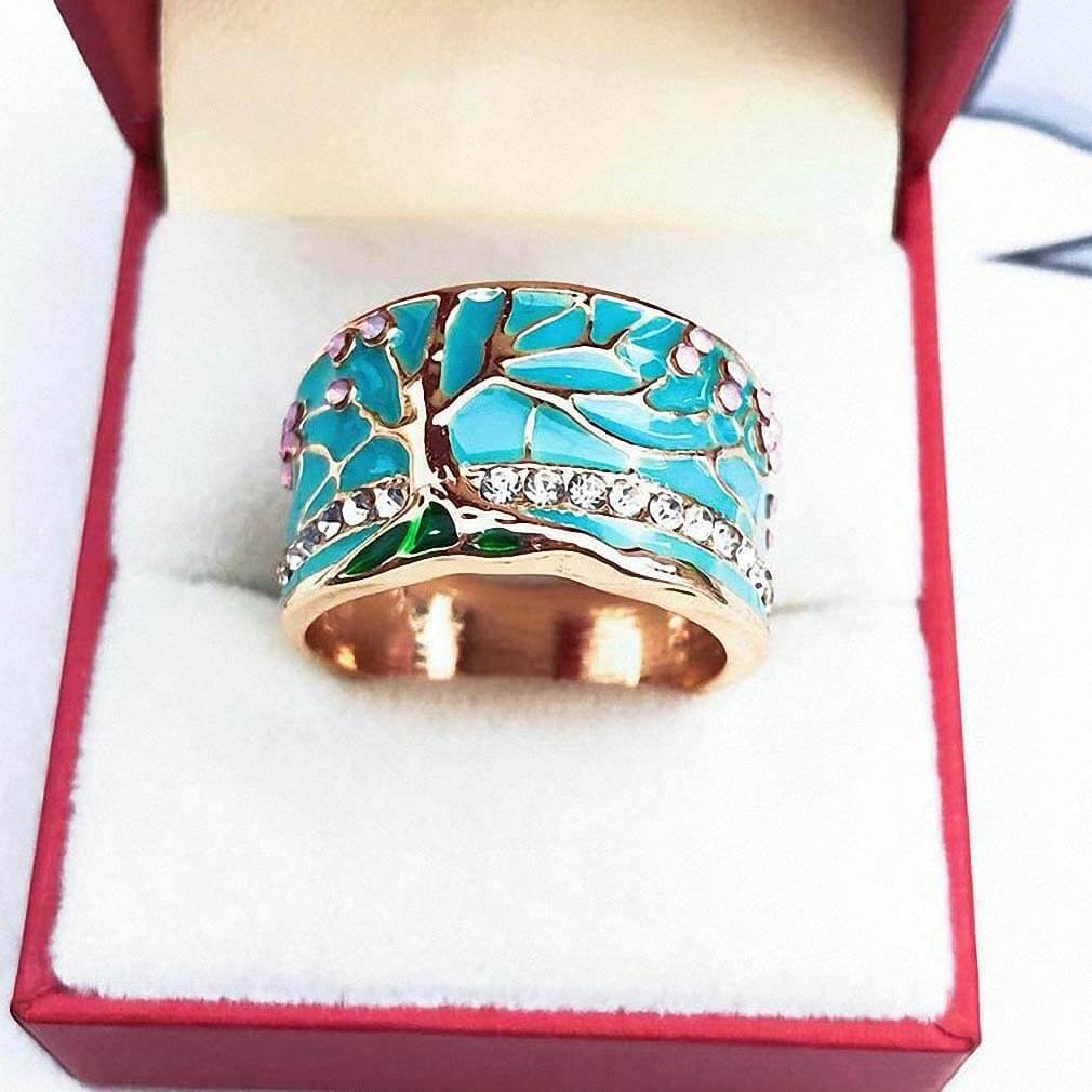 Geluksboom Opaal Ring